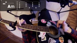 Как играть ALAN WALKER - FADED на гитаре БЕЗ БАРРЭ (Разбор, аккорды) Видеоурок