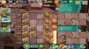 Plants vs Zombies 2 : Pirate Seas Day 19 Walkthrough