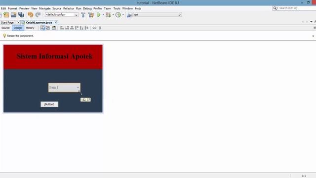 Tutorial Membuat Report Data Obat Java Netbeans & Database MyQSQL (Part 1/5) смотреть онлайн