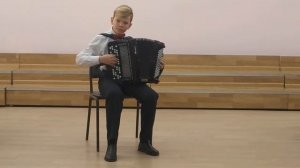 Круглов Илья (баян) 10 лет. Возле речки, возле моста