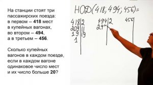 6 класс// МАТЕМАТИКА // Решение задач с использованием НОК и НОД