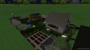 Ландшафтный дизайн участка 12 соток