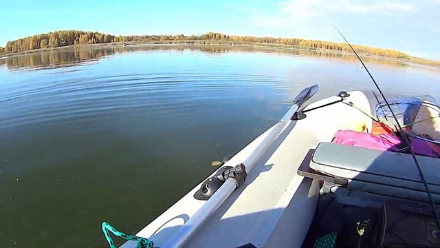 Наконец-то РЫБА!!! Рыбалка на МАНДУЛУ осенью на водохранилище) смотреть онлайн