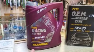Масло моторное фанфаро митсубиси....Fanfaro.......+Mannol Racing+Ester 10W-60.....Маннол 7713