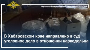В Хабаровском крае направлено в суд уголовное дело в отношении наркодельца