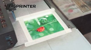 BIGPRINTER UV printing with Varnish and without on glass / печать с лаком и без лака на стекле