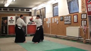 22  jo kata partner practise  jo -ken ( staff vs boken) [TUTORIAL] Aikido advanced weapon technique