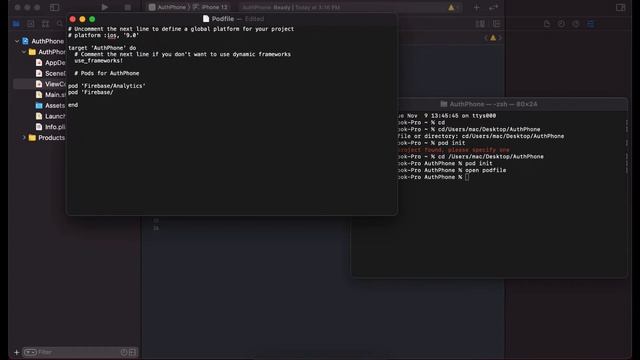 [Part1] How to Integrate phone number login using Firebase |IOS Tutorials|Game App Studio