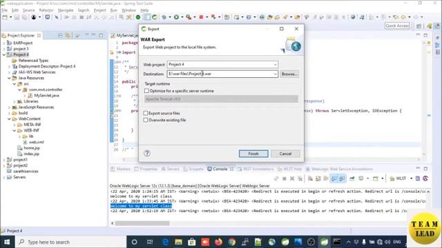3. How to create WAR file in STS IDE |Web Application WAR file in java|create WAR file without mave