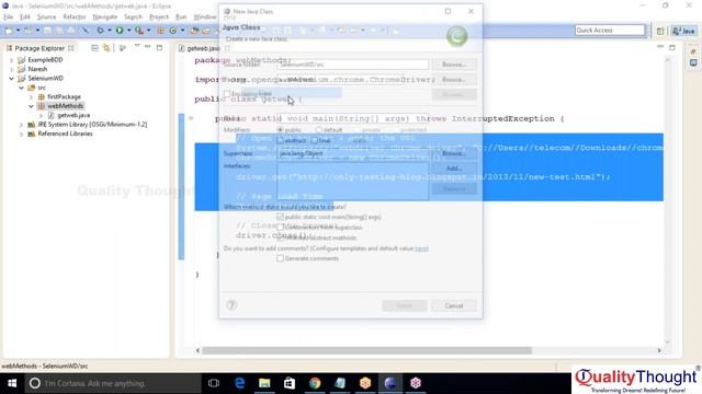 Get() Method - Selenium WebDriver Commands | Selenium with Java Tutorial for Beginners | Session -1