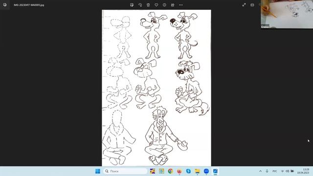 Рисуем Бобик в гостях у Барбоса ▶ Рисование героев мультфильмов смотреть онлайн
