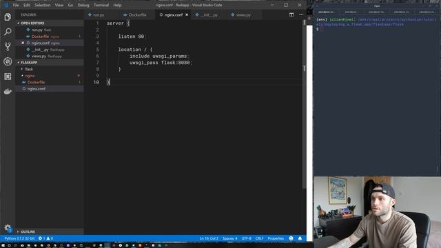 Containerizing Python web apps with Docker, Flask, Nginx & uWSGI смотреть онлайн