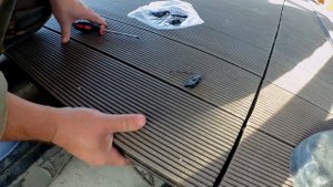 Монтаж террасной доски из ДПК в беседке своими руками