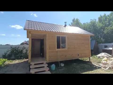Баня 6х4 из профилированного бруса смотреть онлайн