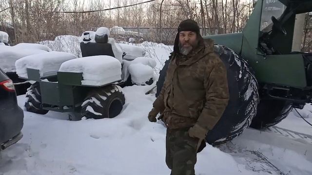 Вездеход Соломономобиль М4 на колесах 1700х750 и каракат-переломка. смотреть онлайн