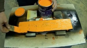 Окраска брашированной доски.