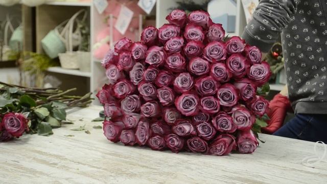 Как собрать букет из 101 розы? MixFlowers.by. Минск