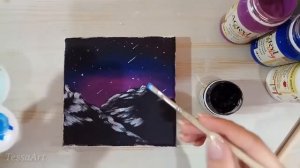 Шкатулка «Ночное небо». Мастер класс от Тессы Арт. Простая роспись шкатулки