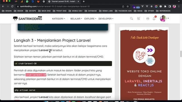 Tutorial Laravel 10 untuk Pemula #2 : Cara Install Laravel 10 смотреть онлайн