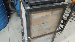 Шахтный котел из кирпича 2. Тест на длительность на буром угле.