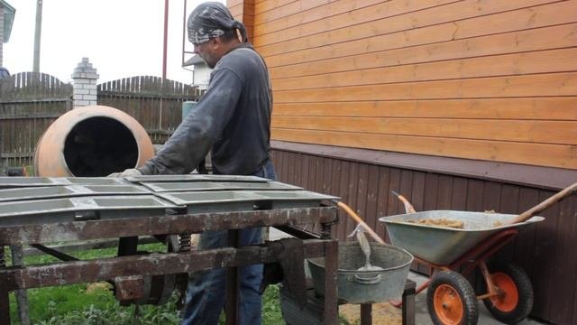 Изготовление  брусчатки в домашних условиях.