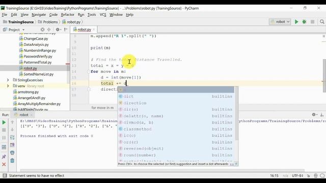 #49. தமிழில் | Solution to Robot movements | Python program