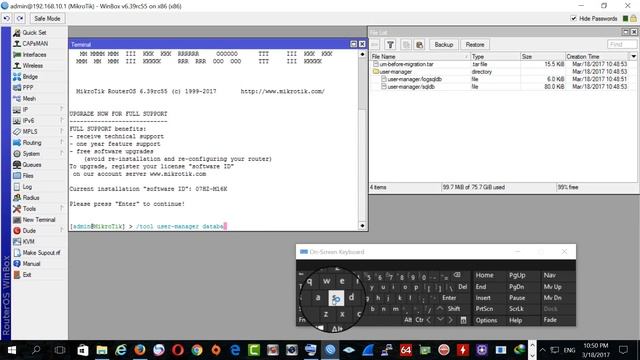 MIKROTIK CMD TO BACKUP USER MANAGER DATABASEمايكروتيك حفظ قاعدة بيانات اليوزر منادجر смотреть онлайн