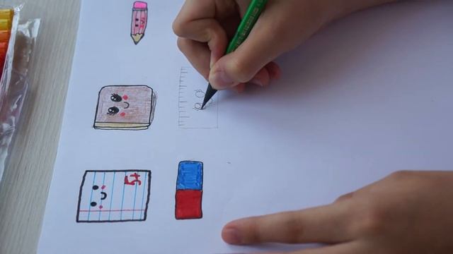 DIY НАКЛЕЙКИ Back To School ? СВОИМИ РУКАМИ ? Без двухстороннего скотча, клея и принтера ✂️