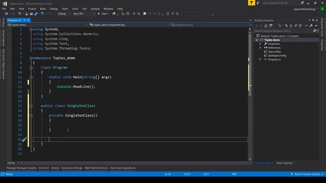 Singleton Pattern in C# (Hindi) - Aishwarya Shiva - CSharp Tips And Tricks - Pros and Cons