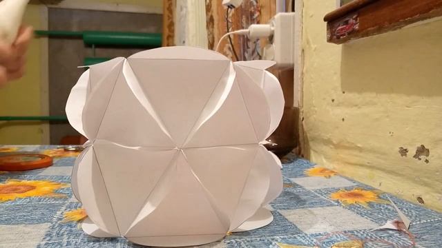 Как сделать объемную Хризантему из бумаги. смотреть онлайн