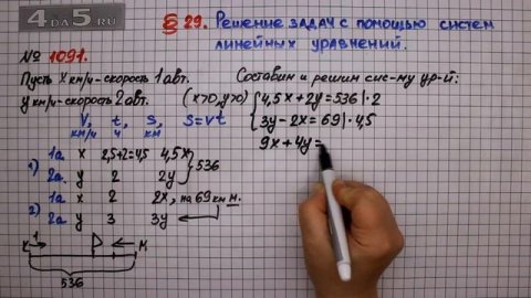 Упражнение № 1091 – ГДЗ Алгебра 7 класс – Мерзляк А.Г., Полонский В.Б., Якир М.С.