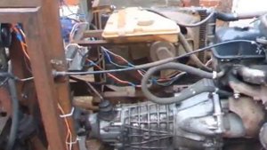 Трактор с двигателем ВАЗ 2106, часть 1