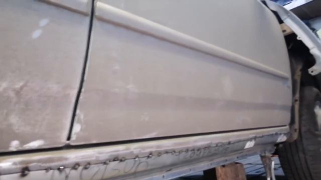 Замена порога на Toyota. Кузовной ремонт. смотреть онлайн