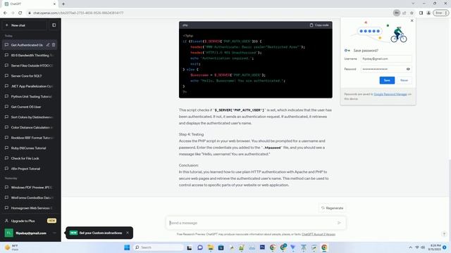 How can I get the authenticated user name under Apache using plain HTTP authentication and PHP