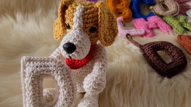 Letra D amigurumi - crochê Próxima aula