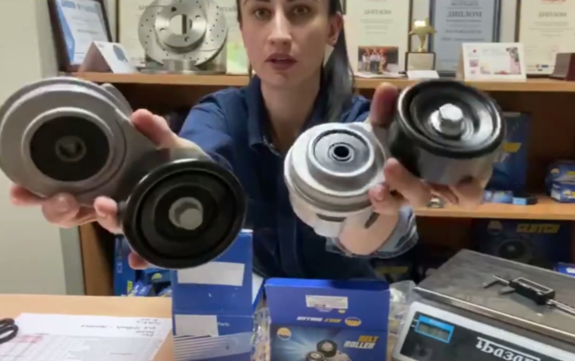 Обзор натяжного ролика AMD.GTI39210 в сравнении с оригиналом смотреть онлайн