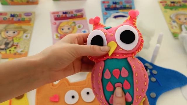 Игрушки из фетра Досуг с Буки Сова, Скат, Кот, Жираф, Пчела, Маска совы BONDIBON смотреть онлайн