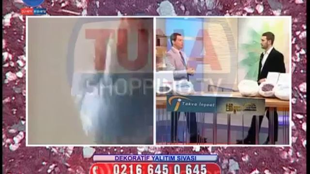 SILK PLASTER from Russia on Turkish TV. Dekoratif yalıtım sıvası
