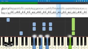 Валентина Толкунова - Одинокая гармонь (на пианино Synthesia cover) Ноты и MIDI
