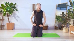 ♕ Йога для начинающих. Асаны йоги. Поза героя – вирасана