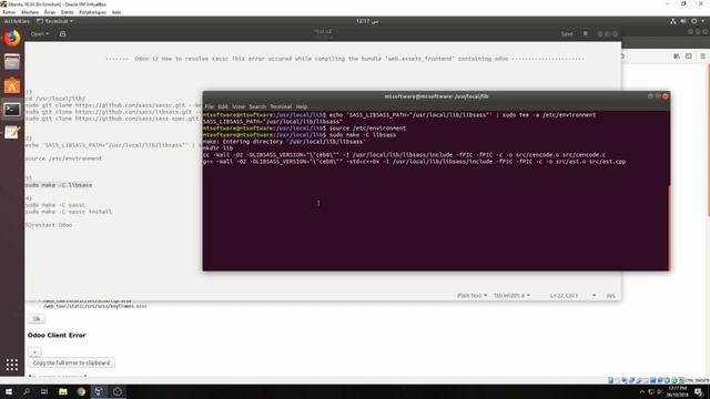 How To Fix Error Could Not Execute Command Sassc on Odoo 12 смотреть онлайн