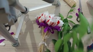 мастер-класс "Как сделать оригинальный букет из конфет"