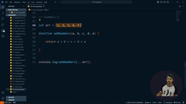 32. Rest and Spread Operators in JavaScript | JavaScript | #javascript #javascripttutorials