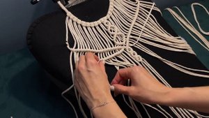 DIY | Crop top macrame tutorial