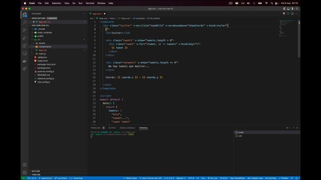 Curso de VueJS y Nuxt - 06 - Eventos en Vue смотреть онлайн