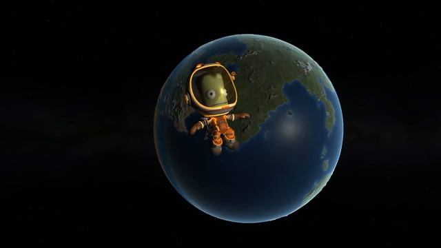 Джеб Керман болтается на орбите Кербина в течении 3 минут смотреть онлайн