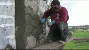 как оформить  фасада  дома..  под  декоративный  камень. арт бетон. мастер  класс.