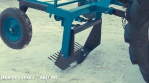Чеснококопалка к минитрактору   обзор в работе