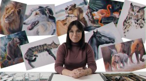 Промо онлайн-курса «Анималистика акварелью»