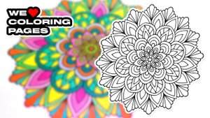 #18 Мандала Раскраска | МЫ ❤️ РАСКРАСКИ